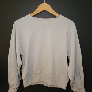 Zara Light Gray Crew Neck Sweater